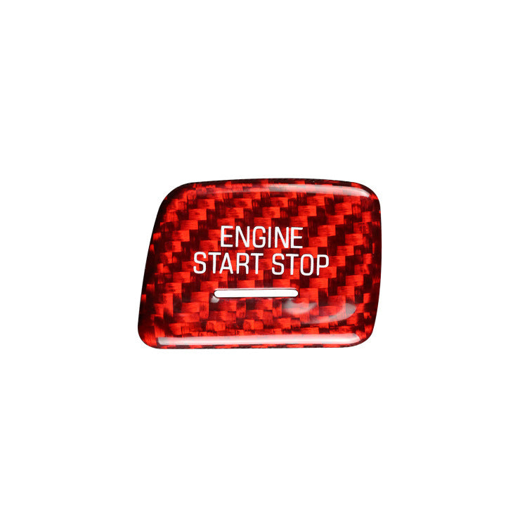 Real Carbon Fiber Push-Start Button Trim for Chevrolet Camaro