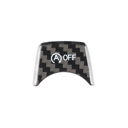 Rigid Carbon Fiber Auto Start-Stop Button Trim for BMW F30 - F33