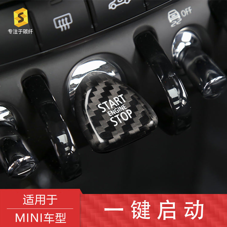 Carbon Fiber Push-Start Button Trim for MINI F54 / F55 / F-Series