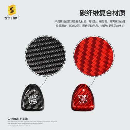 Carbon Fiber Push-Start Button Trim for MINI F54 / F55 / F-Series