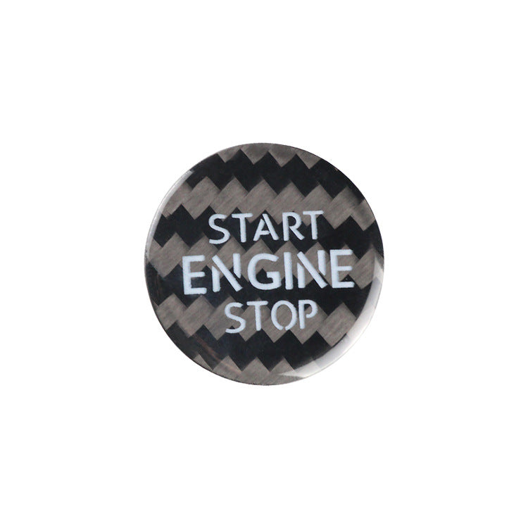 Carbon Fiber Push-Start Button Trim for Volkswagen Touareg / Phaeton (Older)