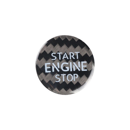 Carbon Fiber Push-Start Button Trim for Volkswagen Touareg / Phaeton (Older)