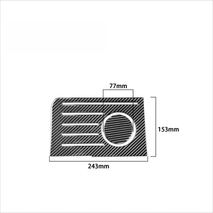 Prepreg Dry Carbon 3*3 3K Real Carbon Fiber Interior Center Console Storage Box Mat for Toyota Tundra XK50 Facelift (2014-2021)
