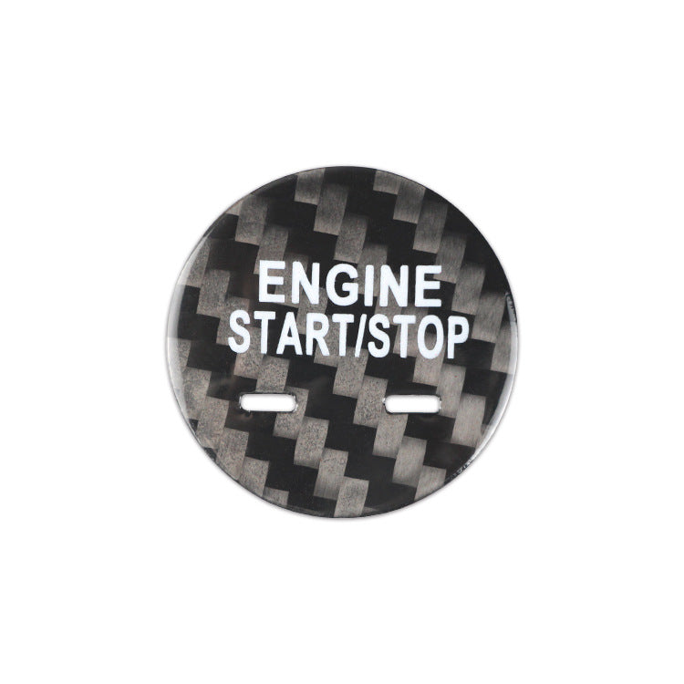Real Carbon Fiber Push-Start Button Trim for Cadillac XTS / CT6 / XT5
