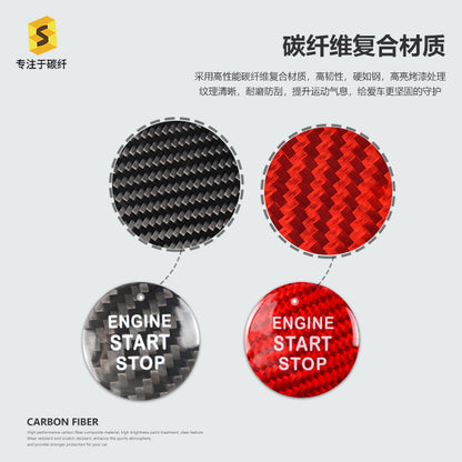Carbon Fiber Push-Start Button Trim for Lexus IS / ES / NX