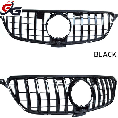 Front Grille Suitable for 2015-2018 Mercedes GLE300 GLE350 GLE400 GLE500 Coupe Only Car Upper Bumper Grill Hood Mesh Grid Grills