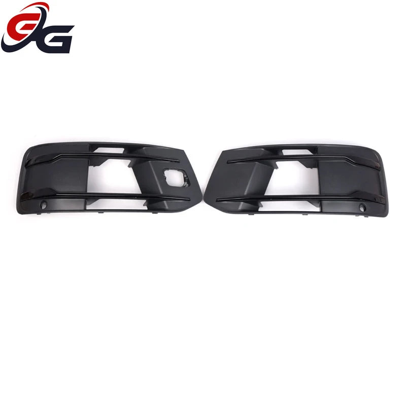 2 Pcs Fog Light Frame Cover Trim Front Bumper Lamp Grille Cellular Grid for Audi Q7 2016-2019 Ordinary Style Car Accessories