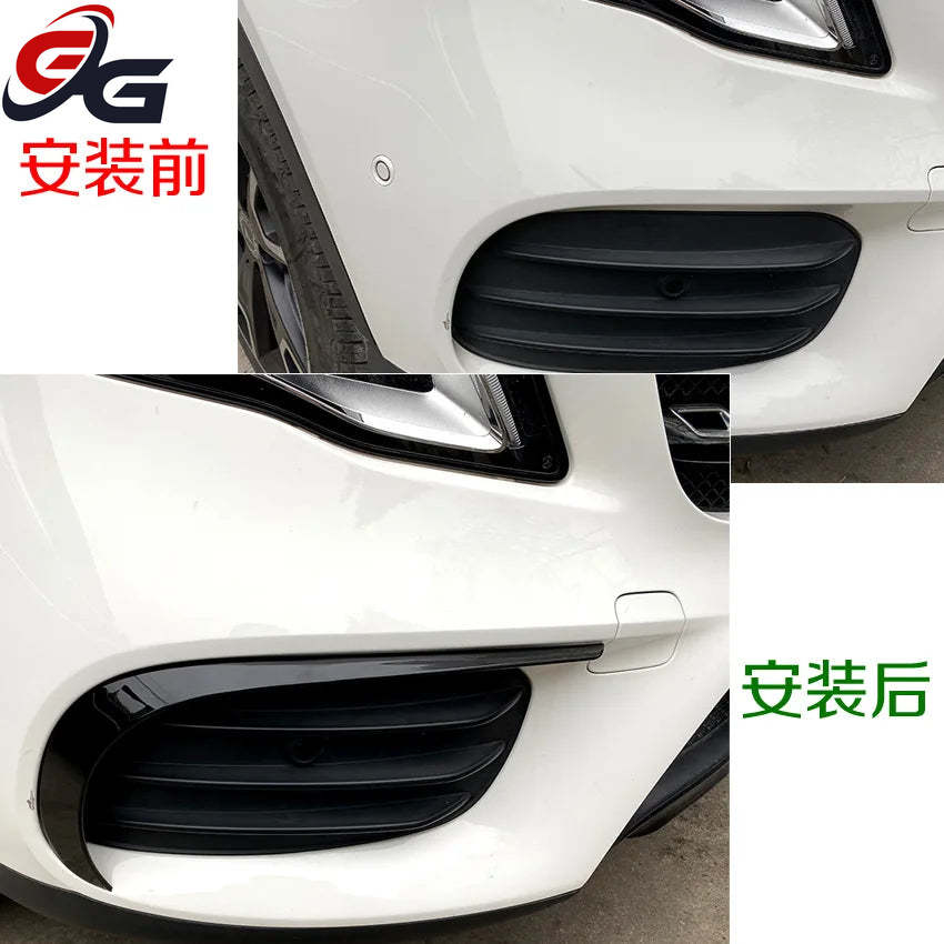 Front Bumpers Splitter Lip for Mercedes Benz GLA Class GLA220 250 X156 AMG 2017-2019 Car Styling Side Spoiler Trim Cover Sticker