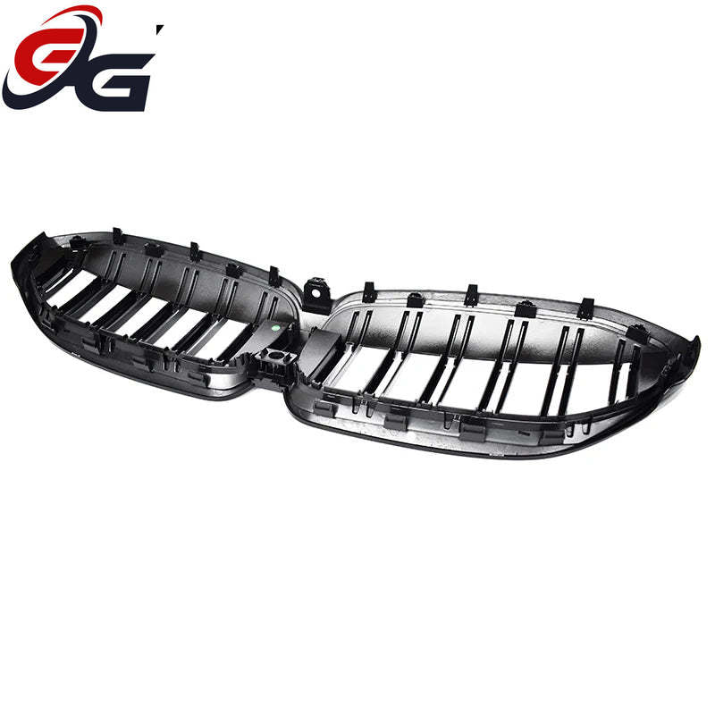 Gloss Black Front Bumper Grill Kidney Radiator Grille for BMW 2019 - 2021 G20 3-series Sedan, G21 Estate (Not Fit for G80 M3)