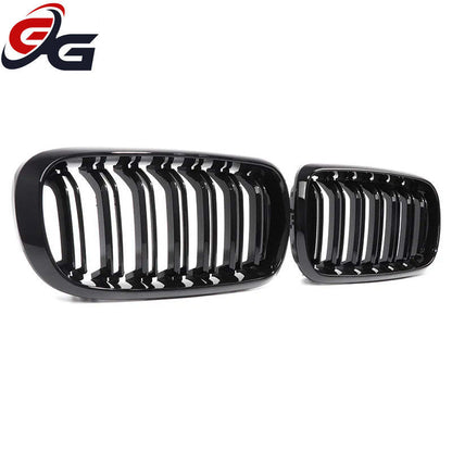 X5 F15 Grill, Piano Black Bumper Kidney Radiator Grille for BMW 2014 - 2018 X5 F15 X5M F86, X6 F16 X6M F86 2015 - 2019