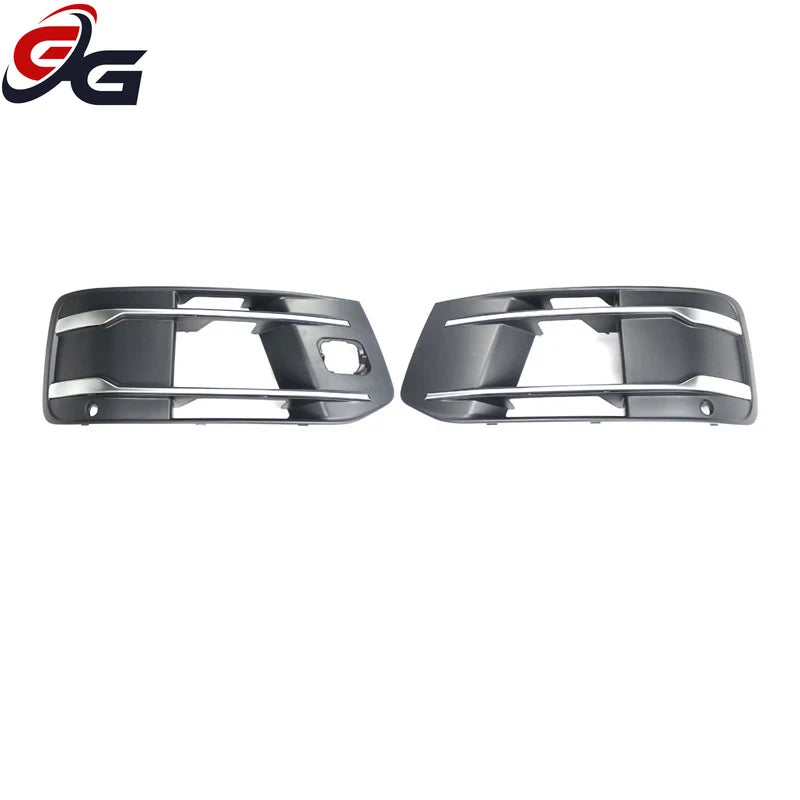 2 Pcs Fog Light Frame Cover Trim Front Bumper Lamp Grille Cellular Grid for Audi Q7 2016-2019 Ordinary Style Car Accessories