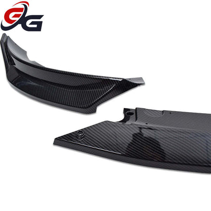 Carbon Fiber Printing PP Plastic Front Bumper Lip Spoiler for 2017+ Tesla Model 3 5YJ3