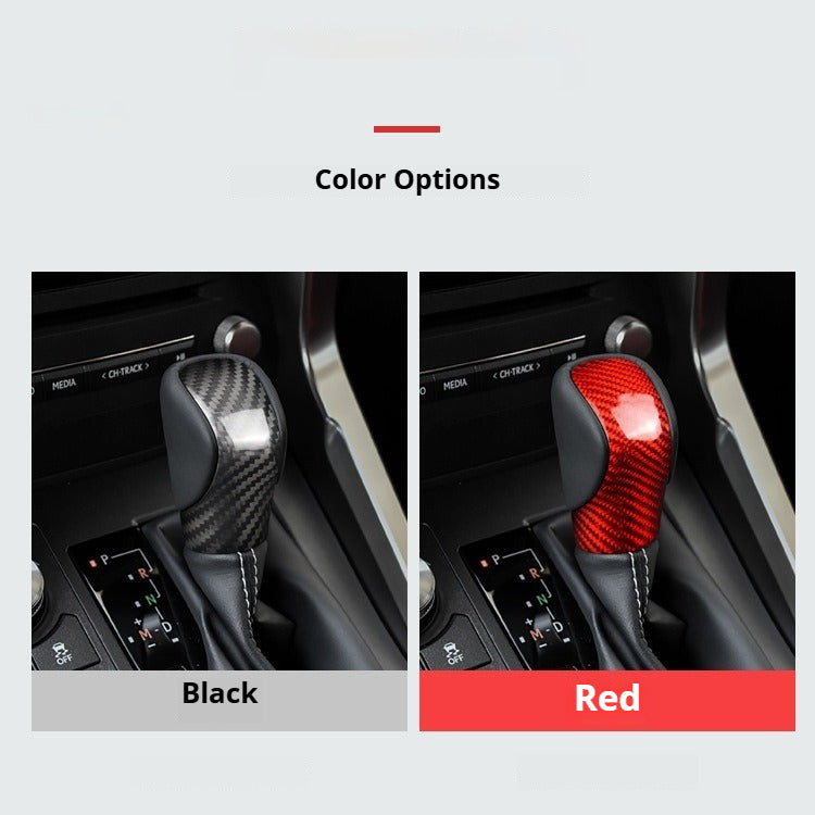 Real Carbon Fiber Gear Shift Knob Cover for Lexus ES / RX / IS / NX / RC (2015 - 2017)