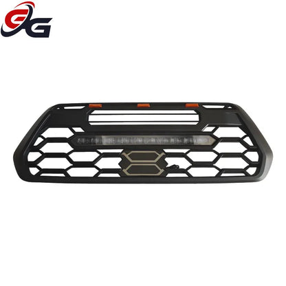 Front Bumper Grille Grill for Toyota Tacoma 2016-2023 upgrade to Racing Grills 2024 Modification Black Car Accessories Styling