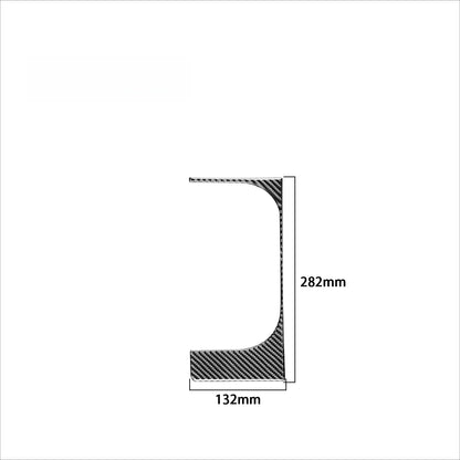 1PC Prepreg Dry Carbon 3*3 3K Carbon Fiber Interior Cup Holder Frame Overlay Trim for Toyota Tundra XK50 Facelift (2014-2021)
