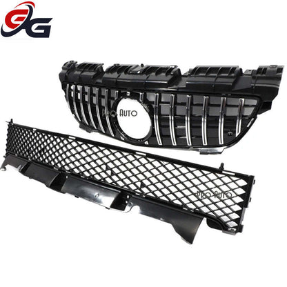 R172 Grille GTR Style Front Bumper Grill for Mercedes Pre-facelifted R172 SLK Class 2011-2015 SLK200 SLK250 SL300 Hood Mesh Grid