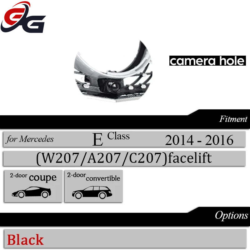 W207 Diamond Front Bumper Grille for Mercedes Benz E Class 2-Door Coupe C207 A207 2014-2016 E250 E300 E350 Car Racing Grills