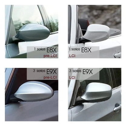 For BMW 1 & 3 Series E8X E9X E87 E82 E81 E88 E90 E91 E92 E93 Pre-LCI & LCI Rear View Side Mirror Cover Carbon Fiber Accessories