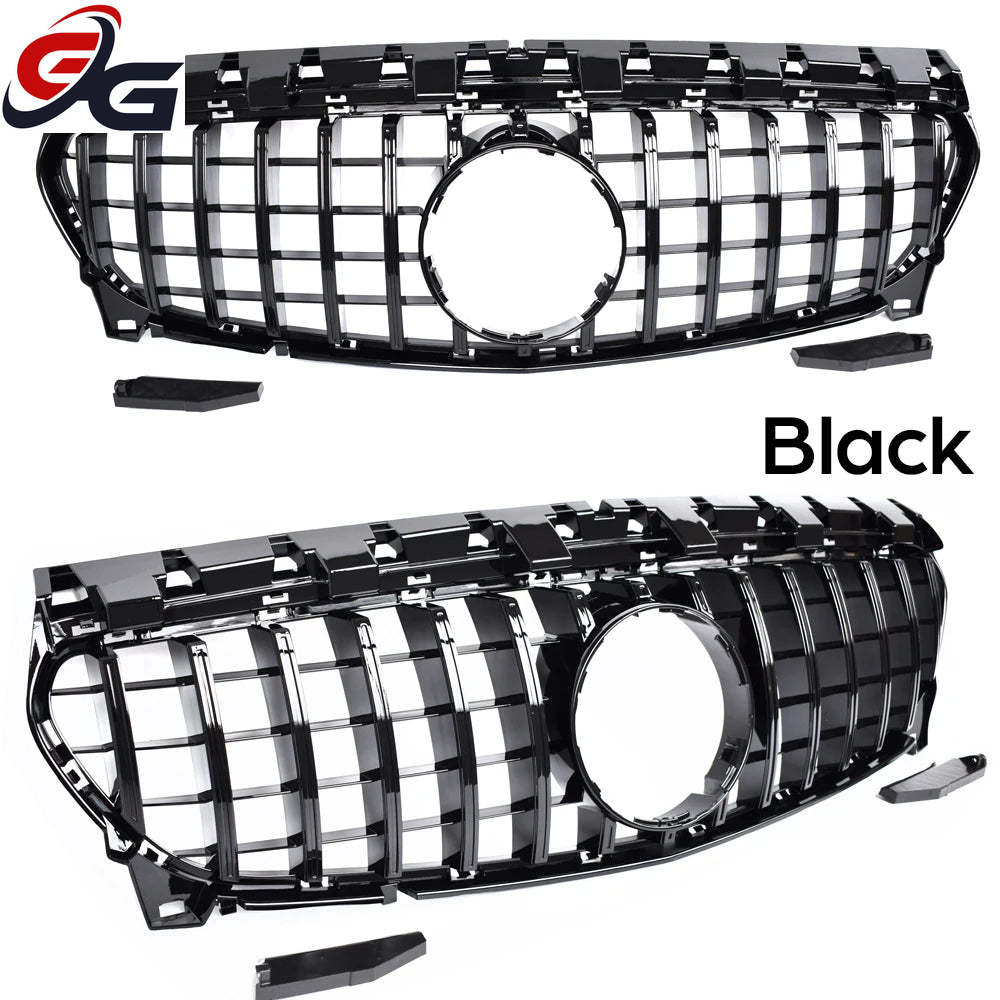 W117 Front Bumper Racing Grill Replacment for Mercedes Benz CLA Class 4-Door Coupe C117 & 5-Door Shooting Brake 2013-2018 CLA 45