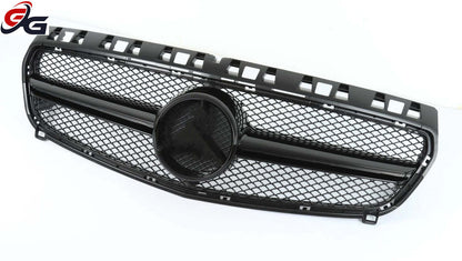 W176  Front GTR Racing Grille Facelift  for 2016-2018 Mercedes A Class Hatchback A180 A200 A220 A250  Car Grills