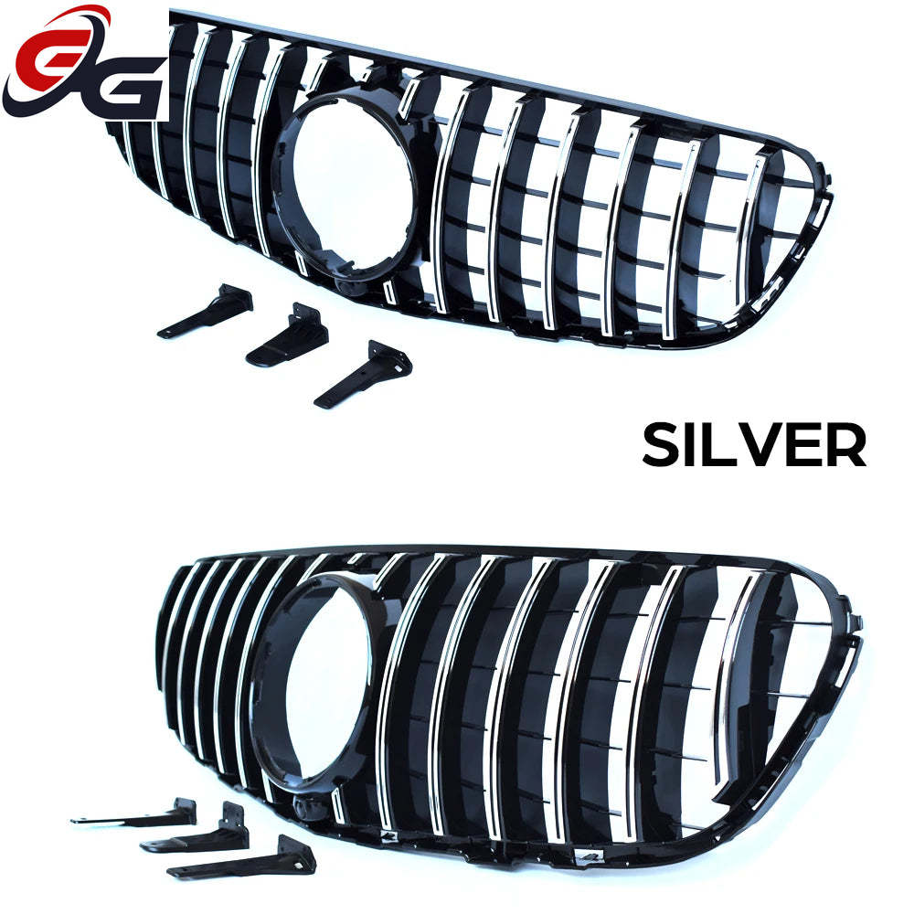 Car Front Racing Center Grilles For Mercedes Benz X253 W253 GLC Class GT Style Grill Front Bumper Grille Without logo 2015-2019