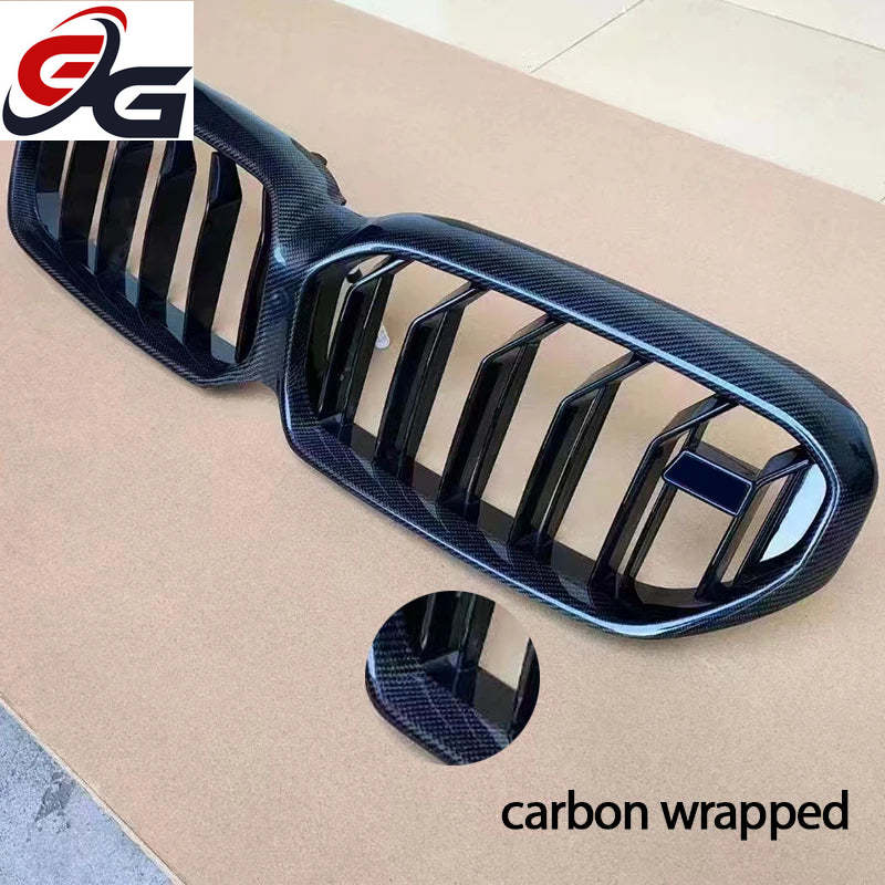 Piano Black Bumper Kidney Radiator Grille for BMW 2020 - 2022 G30 LCI 5-series Sedan, G31 LCI Estate, M5 F90, OEM Fitment