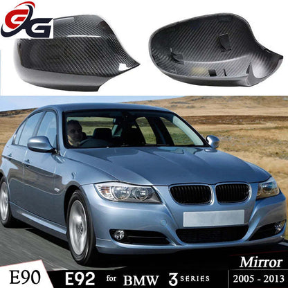 For BMW 1 & 3 Series E8X E9X E87 E82 E81 E88 E90 E91 E92 E93 Pre-LCI & LCI Rear View Side Mirror Cover Carbon Fiber Accessories