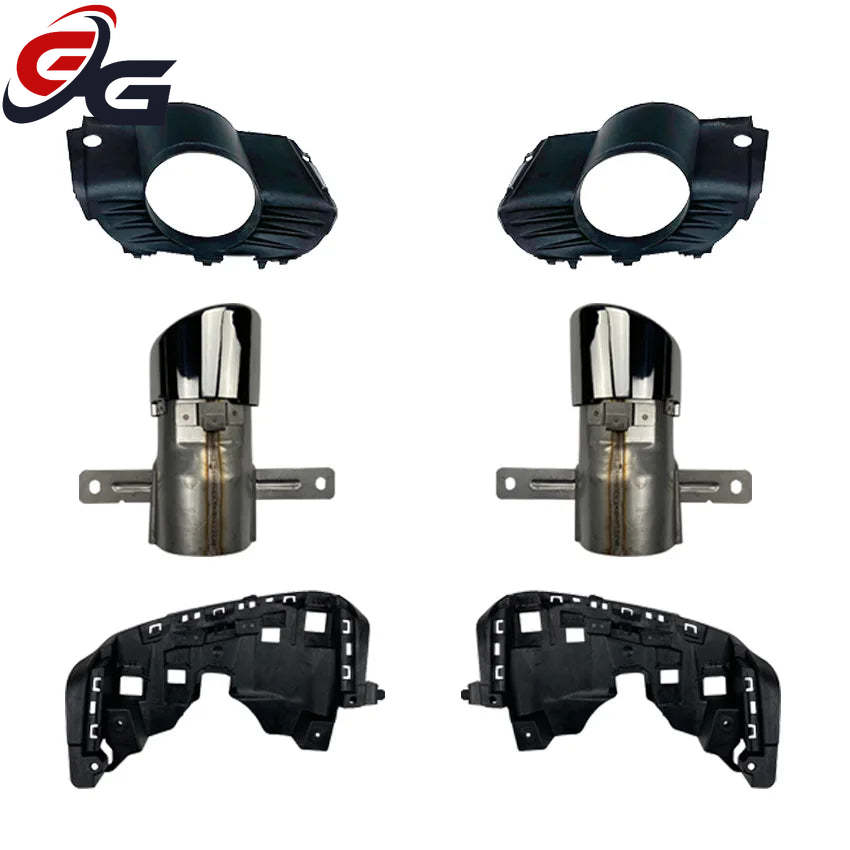 Car Rear Muffler Exhaust Cutters for Mercedes Benz GLA Class H247 GLA200 220 250 GLA35 Up to GLA45 AMG Tips Pipe Bracket Trim