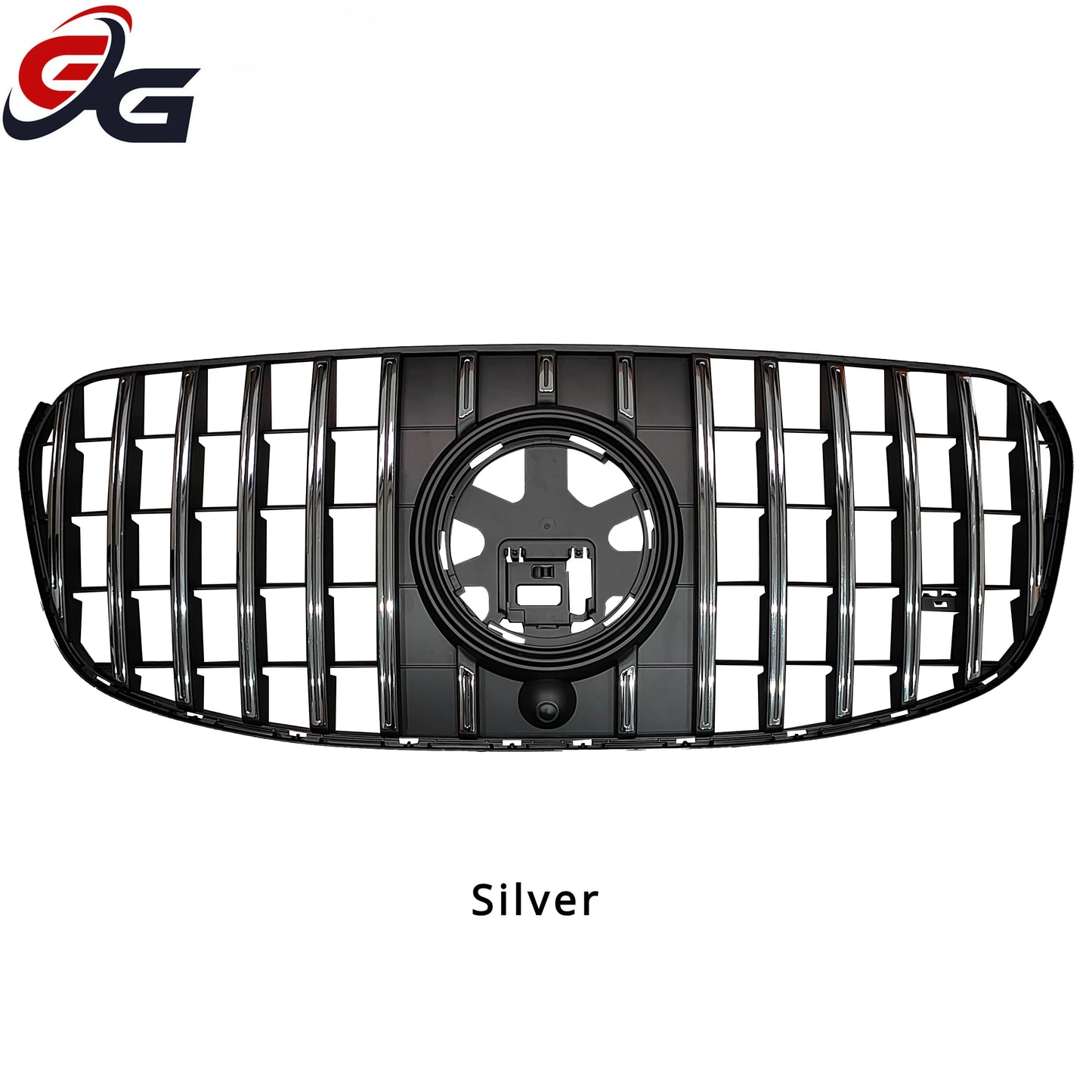 New GT Style for Mercedes Benz GLS Class X167 2024+ GLS400 GLS450 GLS580 Front Bumper Grill Mesh Grille Styling Car Accessories