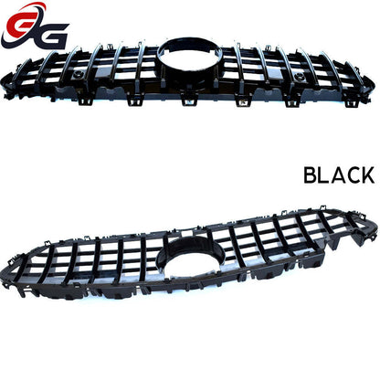 C257 GT Style Black Silver Grill Front Bumper Grille for Mercedes CLS Class 2018-2023 4-Door Coupe W257 CLS350 CLS53 AMG Grills