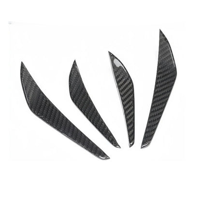 Dry Carbon Fiber MP Style Front Bumper Canards 4-Piece Set for BMW M3 G80 M4 G82 (Stick-on)