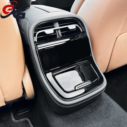 Applicable To Mercedes Benz E-Class W214 2024+ E260 E300 Armrest Box Rear Air Outlet Cover Car Sticker Modification Styling