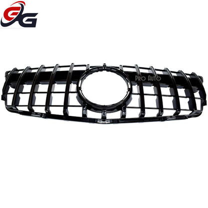 X204 GT Grilles Front Bumper Grill Mesh for Mercedes GLK Class 2012 - 2015 Diamond Black Silver Car Replacement Hood Mesh Grid