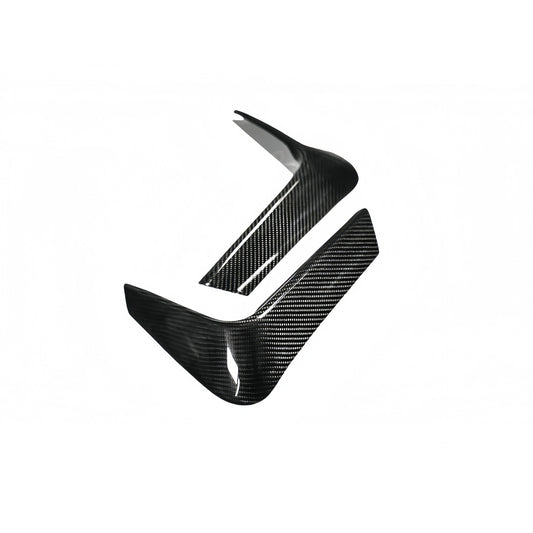 3×3 3K Twill Dry Carbon Fiber Rear Bumper Splitter Vent Trim for BMW F80 M3 / F82 Coupe F83 Convertible M4 | Stick-On