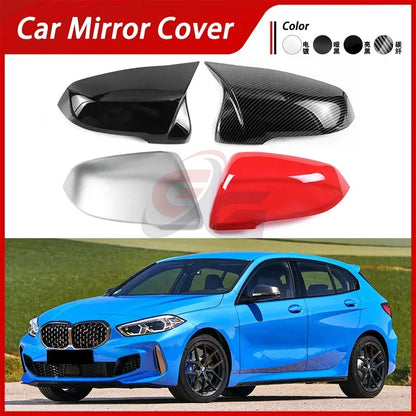 2pcs Side Rearview Mirror Cap Cover Trim Replacment Style for BMW 1 Series F40 F53 2019-2024 ABS Plastic Car Styling Accessories