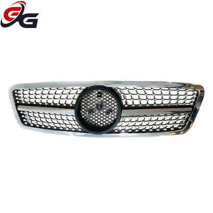 Car Grille Black GT Front Bumper Grill for 2000-2006 Mercedes C Class Saloon W203 Tourer S203 C180 C200 C230 C240 C280 C320 C350