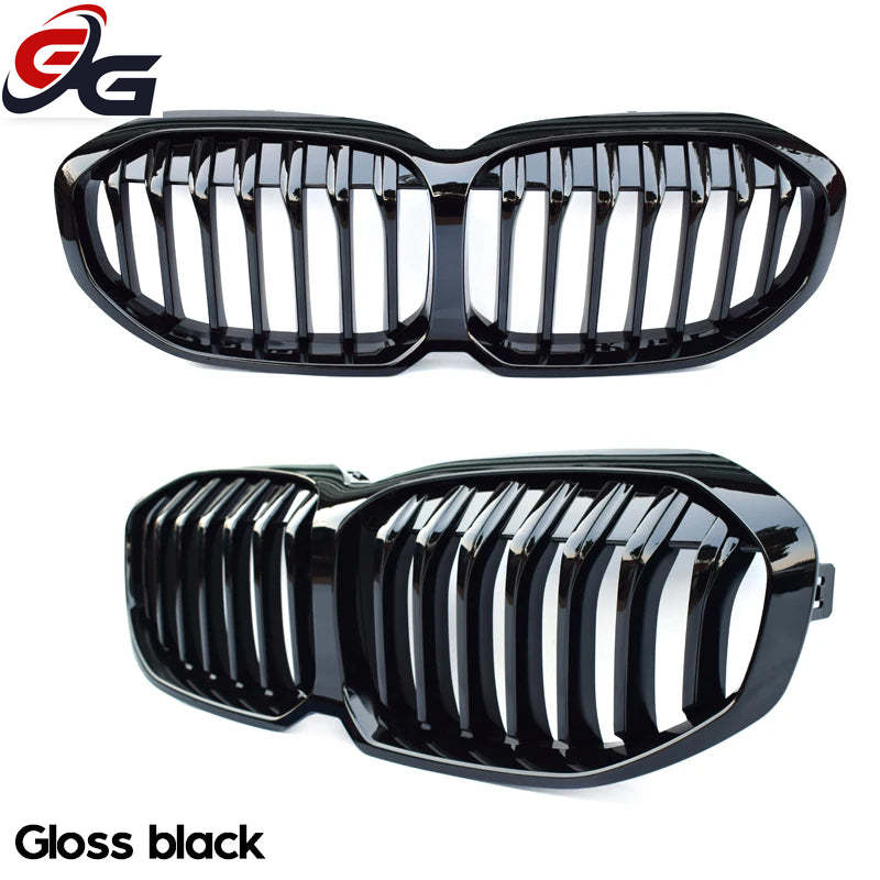 Car Front Kidney Grill Grille for BMW 1 Series 2019-2024 5-Door Hatchback F40 116i 118i 120i 128ti 116d 118d Gloss Black Grilles