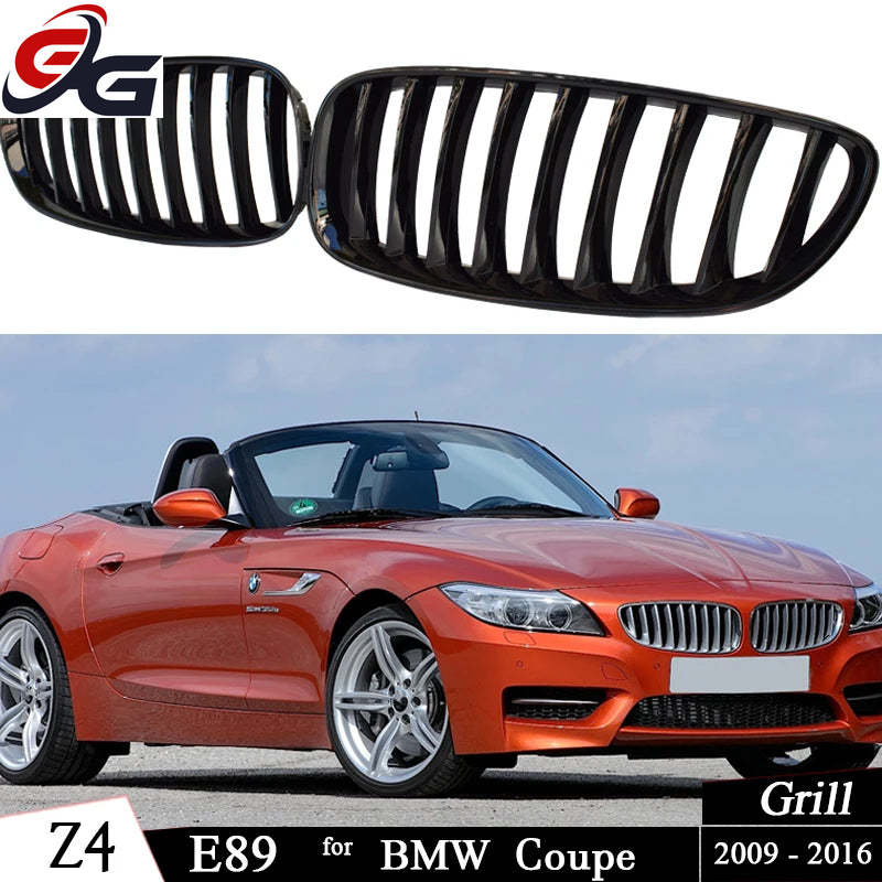 Car Front Bumper Kidney Grille Black Grill for BMW Z4 E89 Roadster 2009-2016 sDrive20i sDrive23i sDrive28i sDrive30i sDrive35is