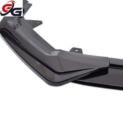 JDM Style Gloss Black & Fake Carbon PP Plastic Front Bumper Lip & Rear Bumper Diffuser for Honda Civic 11th FE Sedan 2021 - ?