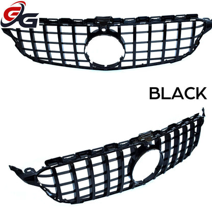 W205 Front Bumper GT Grill for Mercedes Benz C Class S205 A205 C205 2018-2020 C200 C250 C300 C350 C400 C450 C43 AMG Car Grille