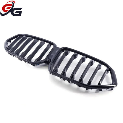 ABS Racing Grills Front Bumper Kidney Mesh Grille for BMW X6 G06 2020 2021 2022 Glossy Black Car Styling Grill Cover Accessories