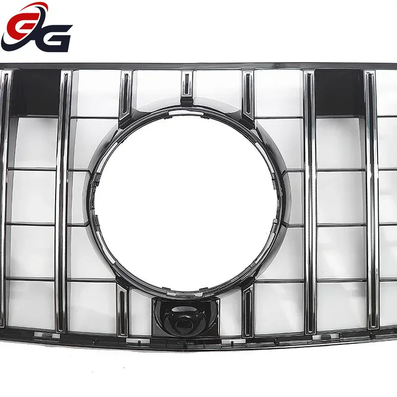 GT Style Front Bumper Grille Grill for Mercedes Benz Real GLE 63 AMG 2016-2019  Racing Grills Styling Car Accessories