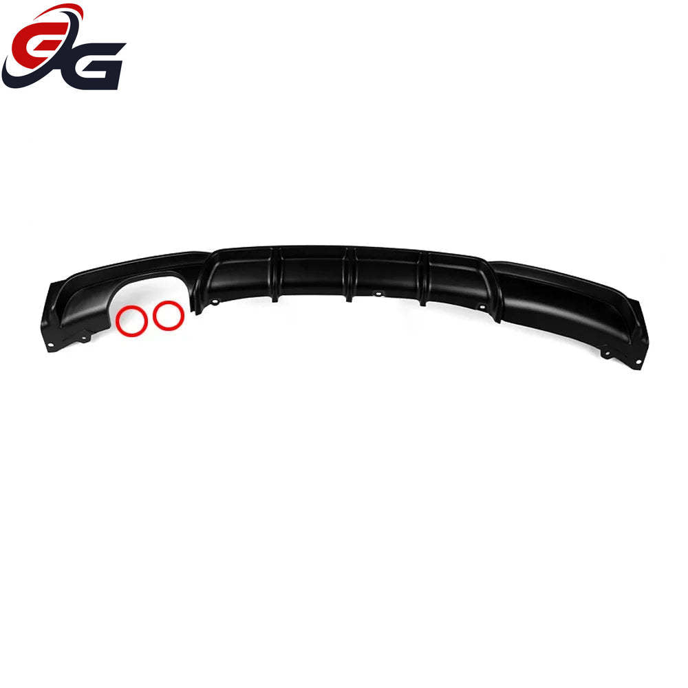 Rear Bumper Exhaust Diffuser Lip Spoiler for BMW 3 Series F30 F31 F35 M Sport 2012 - 2019 Glossy Black Body Kit Car Accessories