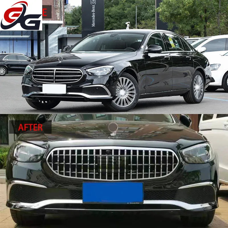 Front Bumper Grille Grill for Mercedes Benz E-Class W213 2021-2022 Standing Administrative Version Maybach Model Racing Grills