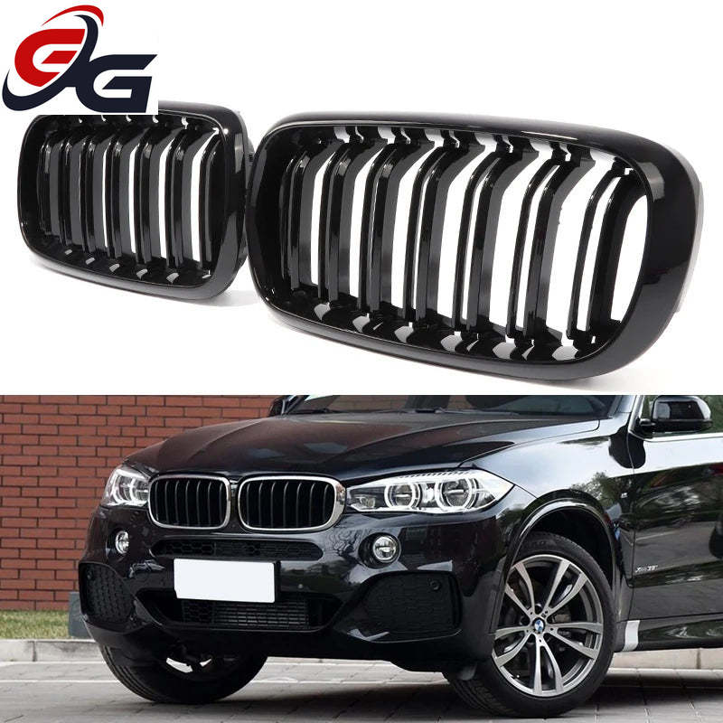 X5 F15 Grill, Piano Black Bumper Kidney Radiator Grille for BMW 2014 - 2018 X5 F15 X5M F86, X6 F16 X6M F86 2015 - 2019