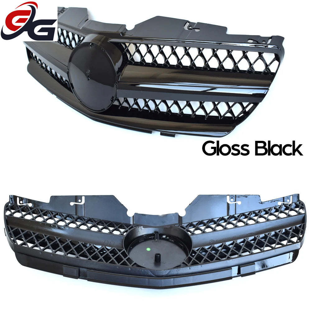 R230 Car Front Bumper Hood Racing Grille Replacement Grill for Mercedes SL Class R230 2003-2006 SL300 SL350, Not for AMG Models