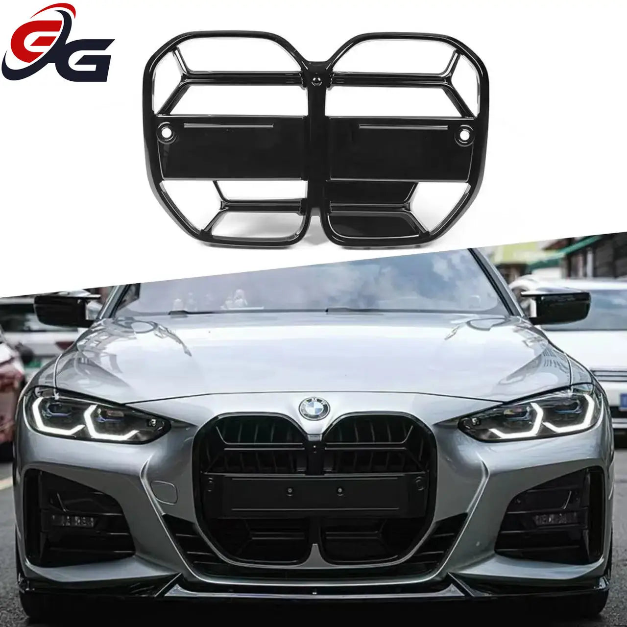 Front Grill Replacment for BMW New 4 Series Modified Grille G22 To CS Model G26 2021-2024 Racing Grills Car Accessories Styling