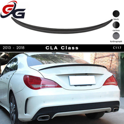 C118 Gloss Black Rear Deck Spoiler Boot Wing for 2013 - 2023 Mercedes CLA Class 4-Door Coupe W118 W117 & CLA45 AMG CLA200 CLA250