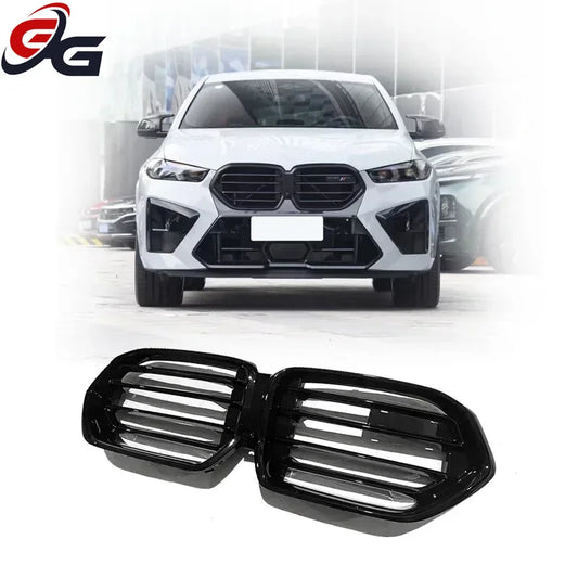 Front Bumper Grille Black Grill for BMW X6 G06 2019-2024 Modified To X6M F96 Racing Grills ABS Car Styling Accessories