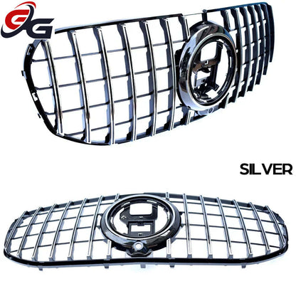 X167 GT Grilles Front Bumper Grill Mesh Grille for Mercedes GLS Class X167 2020 - 2025 GLS400 GLS450 GLS580 Panamericana Grills